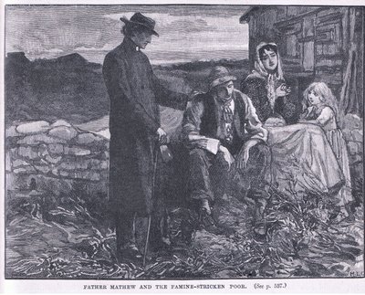 Ojciec Mateusz i ubodzy dotknięci głodem AD 1845 autorstwa Mary L. Gow