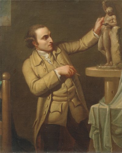 Joseph Nollekens (1737-1823) ok. 1770-71 (olej na płótnie) autorstwa Mary Moser