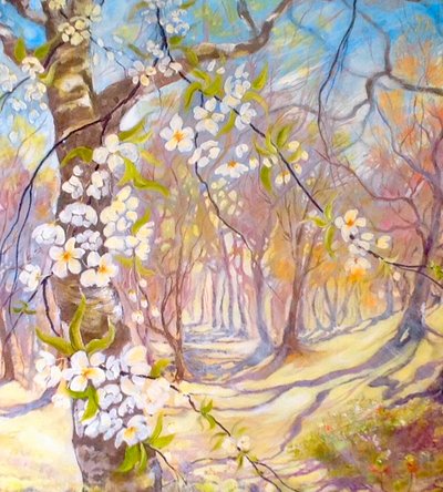 duże kwiaty na wiosnę autorstwa Mary Smith