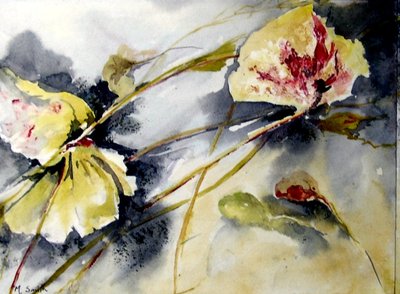 liście lilii dryfują autorstwa Mary Smith