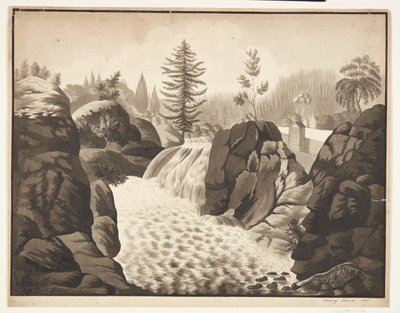 Norweski krajobraz autorstwa Mary Sophie Clarck
