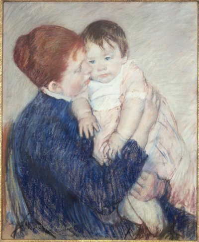 Agata i jej dziecko autorstwa Mary Stevenson Cassatt