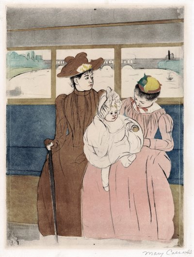 W omnibusie autorstwa Mary Stevenson Cassatt