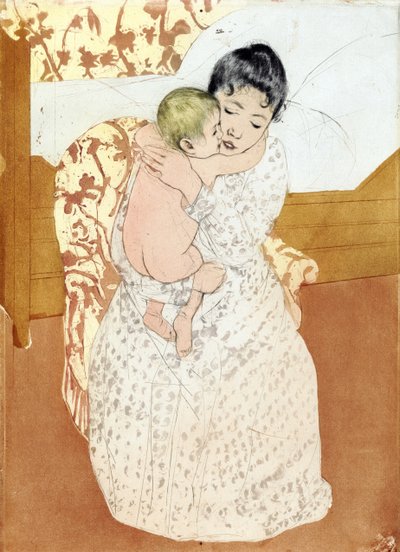 Pieszczota macierzyńska 1891; autorstwa Mary Cassatt autorstwa Mary Stevenson Cassatt