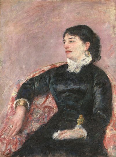 Portret włoskiej damy autorstwa Mary Cassatt