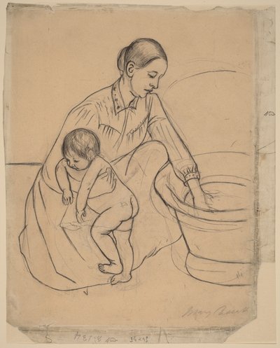 Kąpiel [recto] autorstwa Mary Stevenson Cassatt