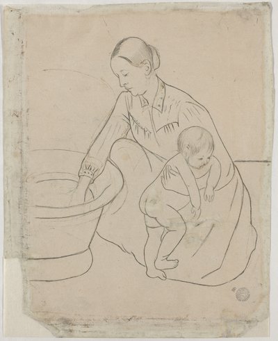 Kąpiel [verso] autorstwa Mary Stevenson Cassatt