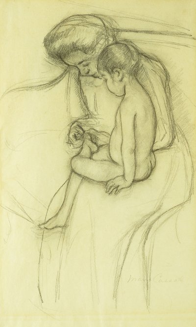 Pedicure, ok. 1908 autorstwa Mary Cassatt