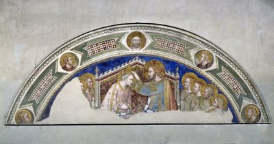 Koronacja Dziewicy. Obraz autorstwa Maso di Banco (działającego w latach 1335-1346) autorstwa Maso di Banco