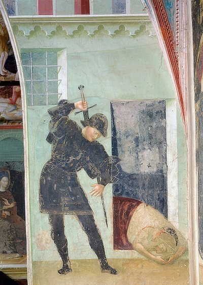 Ścięcie Jana Chrzciciela. 1435 autorstwa Tommaso Masolino da Panicale