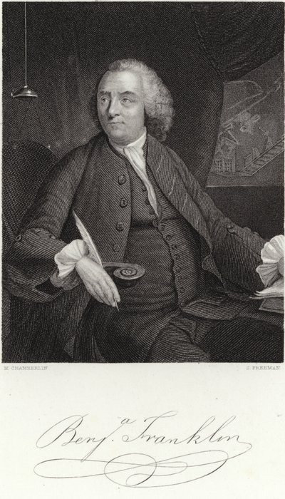 Benjamin Franklin autorstwa Mason Chamberlain