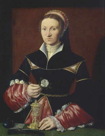 Portret damy, 1536 autorstwa Master A.W.