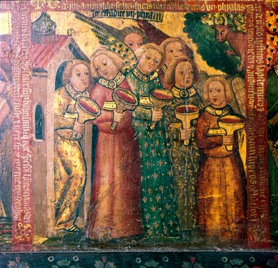 Siedem aniołów z siedmioma fiolkami, XIV-XV w. autorstwa Master Bertram of Hamburg