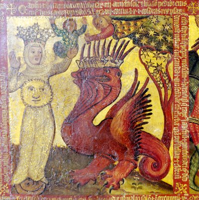 Niewiasta obleczona w słońce, XIV-XV w. autorstwa Master Bertram of Hamburg