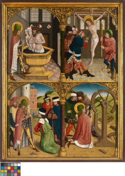 Legenda św. Jerzego, ok. 1500-10 (olej na desce) autorstwa Master Bruges