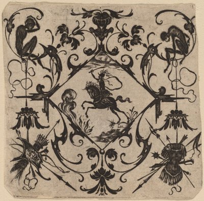 Ornament z groteską autorstwa Master CR