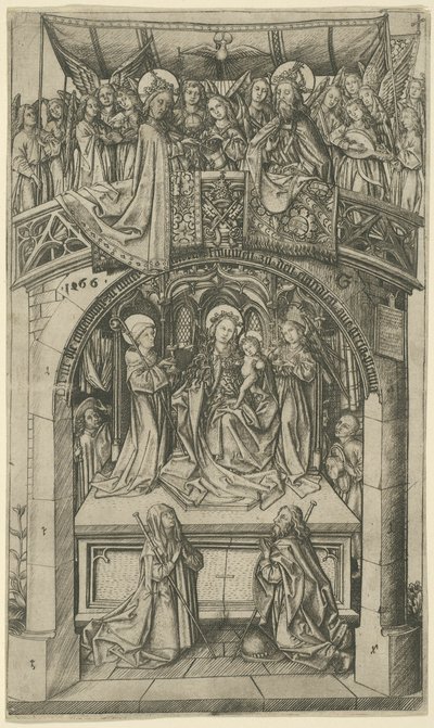 Wielka Madonna z Einsiedeln autorstwa Master E.S.