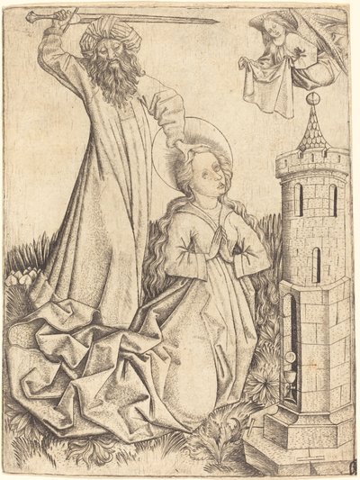 Męczeństwo św. Barbary autorstwa Master E.S.