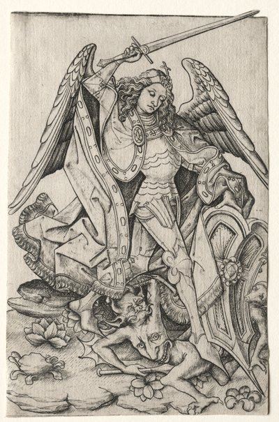 Święty Michał, 3. ćw. XV w. autorstwa Master E. S.