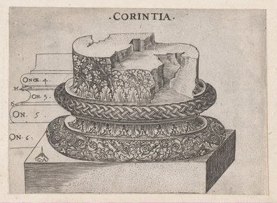 Lustro rzymskiej świetności: podstawa koryncka, ca. 1537, ok. 1537 1537 autorstwa Master GA