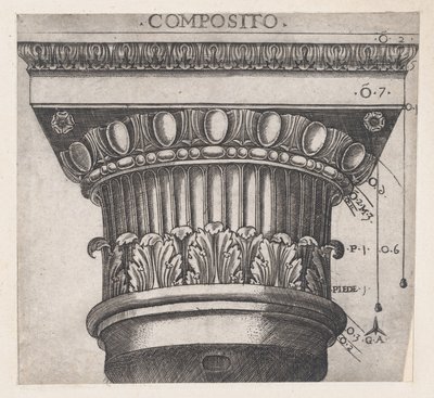 Lustro rzymskiej świetności: stolica jońska, ca. 1537., ca. 1537 autorstwa Master GA