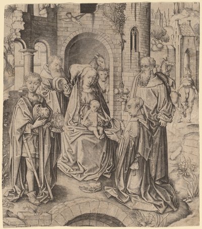 Pokłon Trzech Króli autorstwa Master I.A.M. of Zwolle