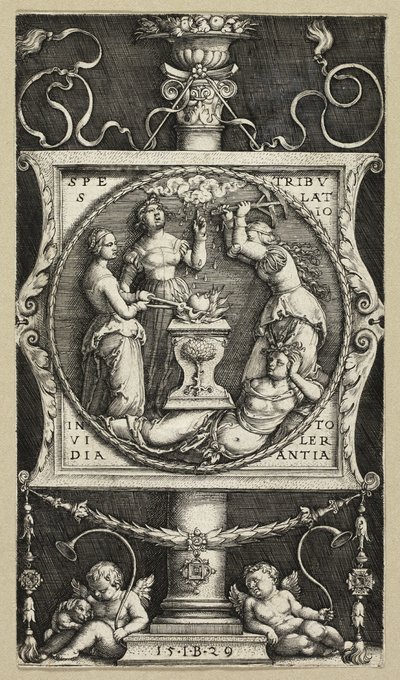 Ekslibris Willibalda Pirckheimera autorstwa Master I.B.