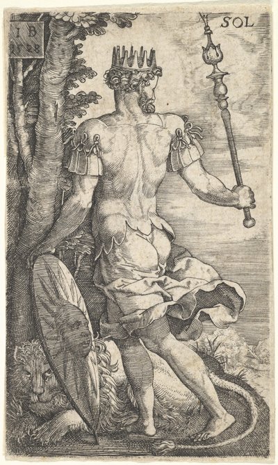 Słońce z Bogów, którzy przewodniczą planetom, 1528. autorstwa Master I.B.
