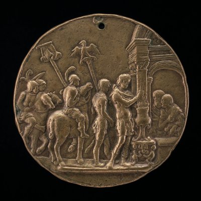 Mucius Scaevola, druga połowa XV wieku. autorstwa Master IO.FF.