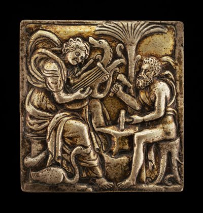 Apollo i Wulkan, XVI wiek. autorstwa Master I.S.A.