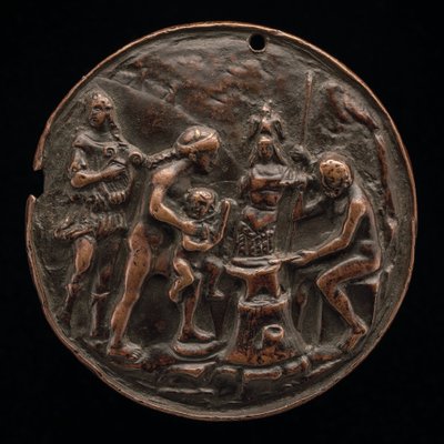 Apollo, Wenus, Mars i Wulkan, ok. 1500. autorstwa Master M.C.