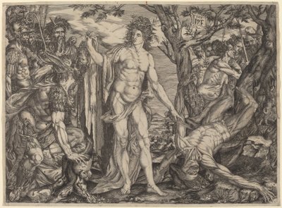 Apollo i Marsjasz autorstwa Master MF
