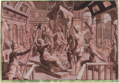 Wyrok Salomona autorstwa Master Of The Liechtenstein Adoration