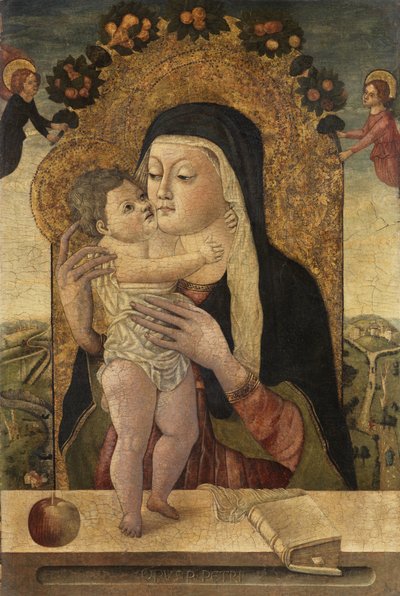 Dziewica z Dzieciątkiem, ok. 1470-1500 autorstwa Master P. Petrus