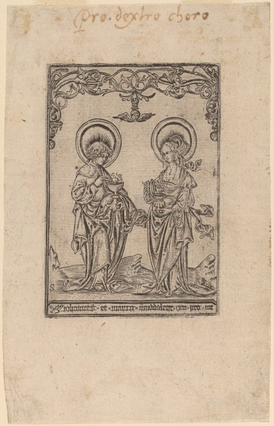 Św. Maria Magdalena i Św. Jan Ewangelista autorstwa Master S