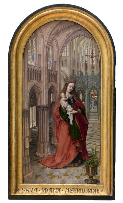 Madonna w kościele, ok. 1499 r. (olej na desce) autorstwa Master of 1499