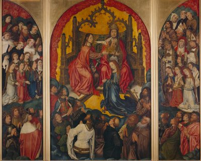 Tryptyk: Koronacja Dziewicy autorstwa Master of 1499