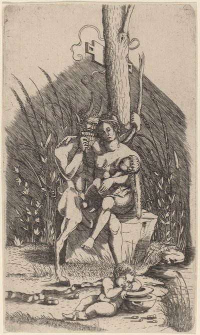 Rodzina Satyra autorstwa Master of 1515