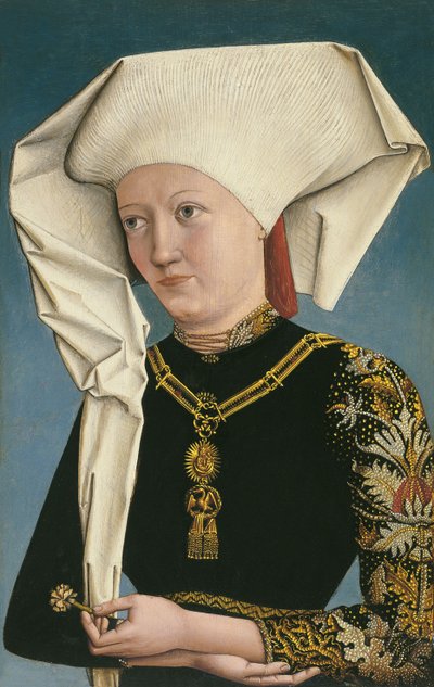 Portret damy noszącej Order Łabędzia autorstwa Master of Ansbach