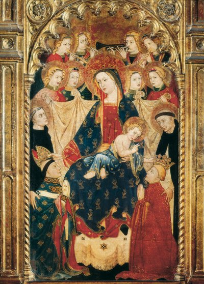 Ołtarz Matki Boskiej Arcybiskupa Don Sancho Rojas (14-XV w.) Detal. autorstwa Master of Archbishop Don Sancho Rojas