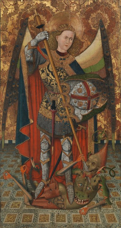 Święty Michał, 1450-1500. autorstwa Master of Belmonte