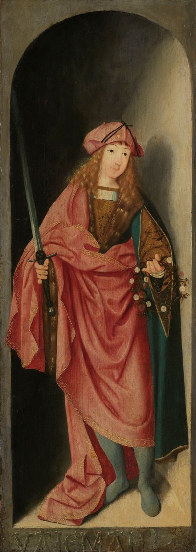 Święty Walerian, ok. 1490 (olej na panelu) autorstwa Master of Brunswick