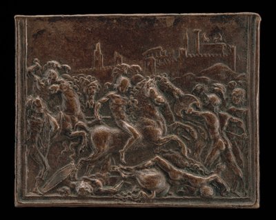 Coriolanus w bitwie przed Rzymem. autorstwa Master of Coriolanus