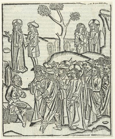 Chrystus uzdrawia ślepego Bartymeusza autorstwa Master of Delft (attributed to)