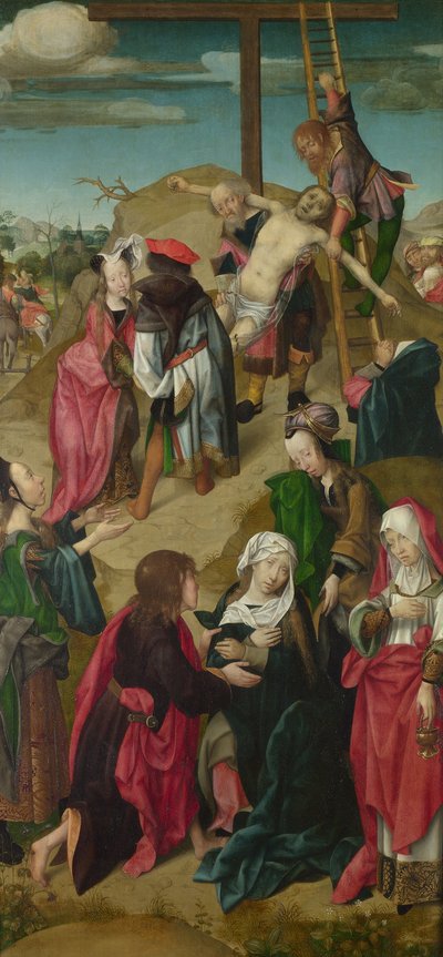 Tryptyk depozycji: Sceny z Męki Pańskiej, prawy panel, ok. godz. 1510 autorstwa Master of Delft