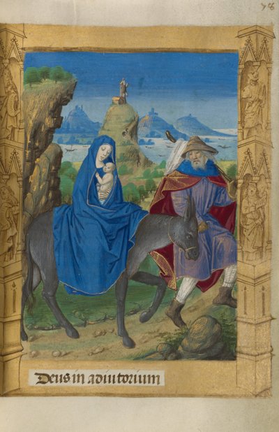 Ucieczka do Egiptu autorstwa Master of Guillaume Lambert
