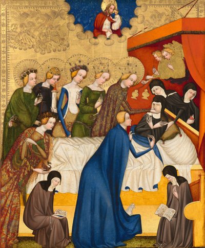 Śmierć św. Klary, c. 14001410. autorstwa Master of Heiligenkreuz