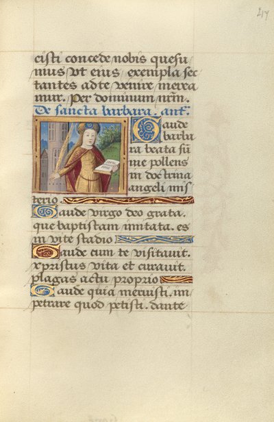 Święta Barbara autorstwa Master of Jacques de Besançon