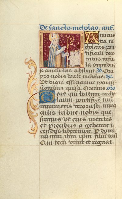 Święty Mikołaj autorstwa Master of Jacques de Besançon