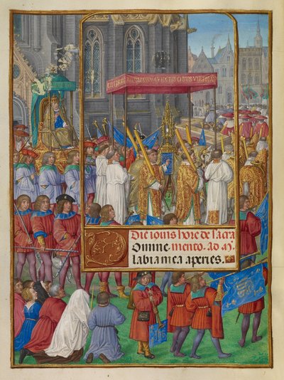 Procesja na Boże Ciało autorstwa Master of James IV of Scotland